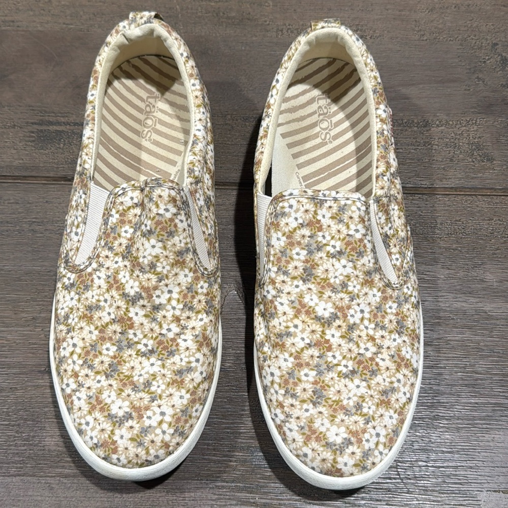 TAOS Women’s Dandy Natural Floral Multi Slip On‎ Sneakers Size US 11